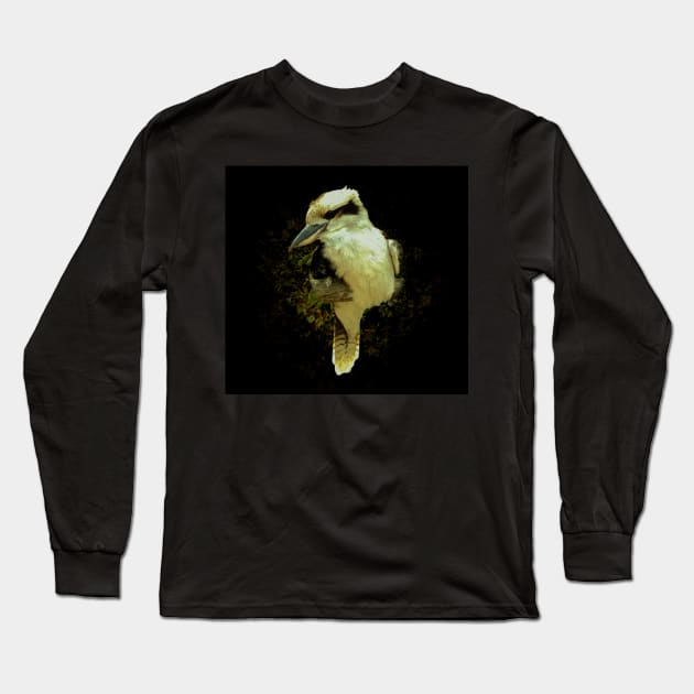 Laughing kookaburra Long Sleeve T-Shirt by Guardi